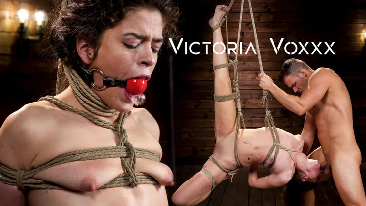 [DungeonSex] - Victoria Voxxx Gagged and Bound - Codey Steele - Victoria Voxxx