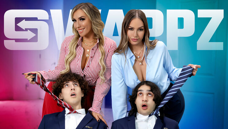 [MomSwap] - MILF Duo Desiree & Mia Take Pleasure in Foursome Fun - Desiree Dulce - Elias Cash - Mia James - Dylan Ledger