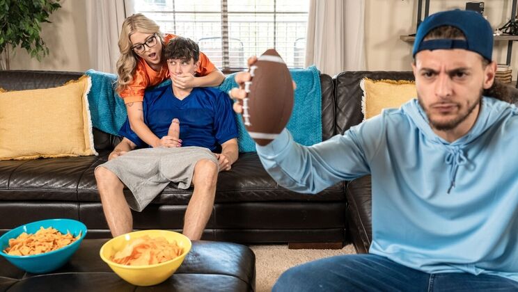 [CrazyCollegeGFs] - Blonde With Glasses Begs For Anal - Gets Deepthroat Instead - Parker Ambrose - Jill Taylor