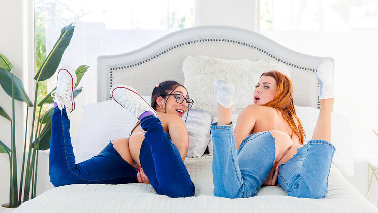 [StepSiblingsCaught] - FFM Step Siblings - Victor Ray Fucks Both Girls - Victor Ray - Madison Wilde - Stella Luxx