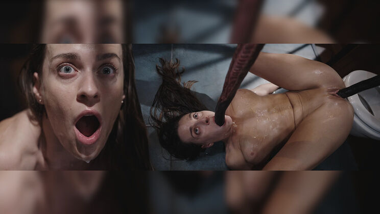 Josephine Jackson Takes It All In The Toilet - Bukkake & Creampie