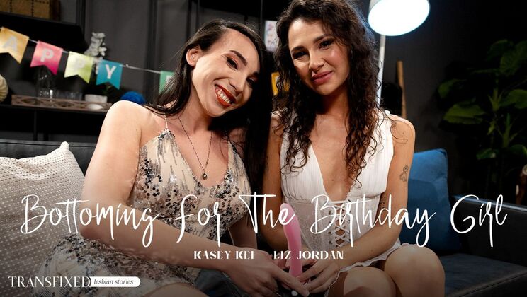 Hot Asian Shemale Kasey Kei Bottoms for Birthday Girl Liz Jordan