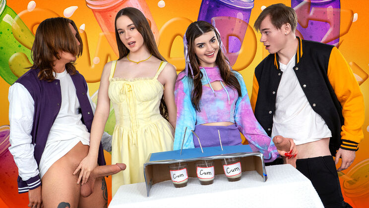 [SisSwap] - European Babe Hazel Moore Swallows Two Big Cocks - Hazel Moore - Anthony Pierce - Axel Haze - Pixie Smalls - Julia James