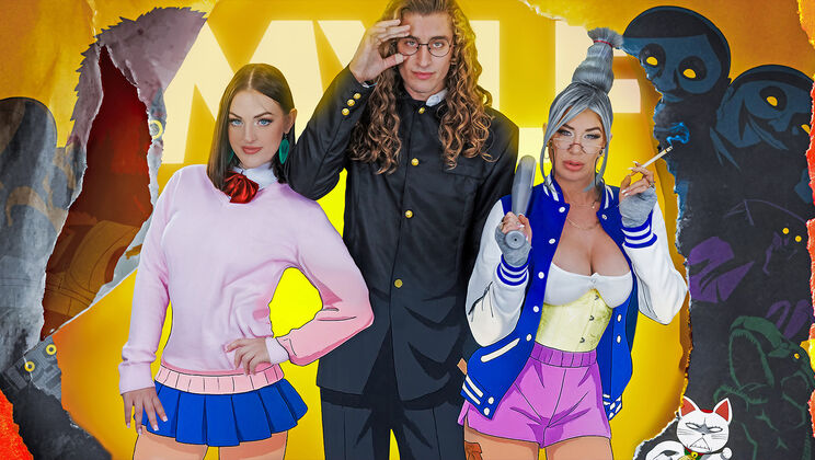 [BadMilfs] - Possessed Boyfriend Gets Rubbed & Sucked by 2 Girls - Lolly Dames - Giovanni - Lucy Lotus