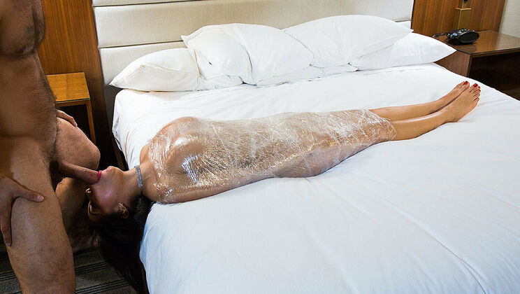 Gia Milana gets fucked hard in hotel room with stockings on