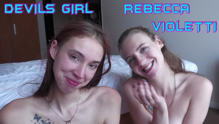 Devilsgirl and Rebecca Violetti Epic DP and Ass to Mouth