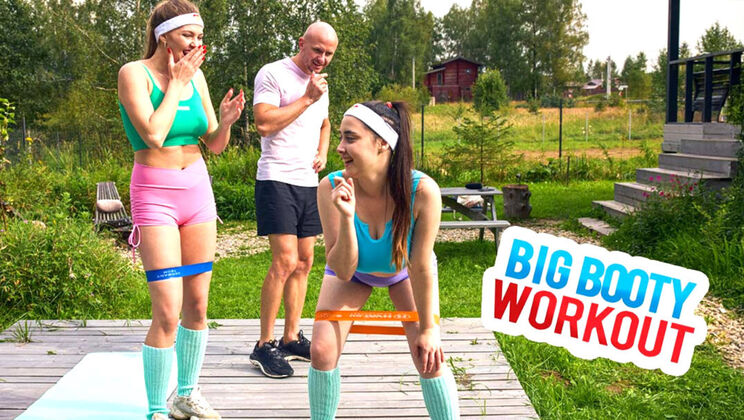 [ClubSweethearts] - Big Ass Booty Workout and Handjob Scenes - Aleks Sam - Remido - Leonoy Sparkle