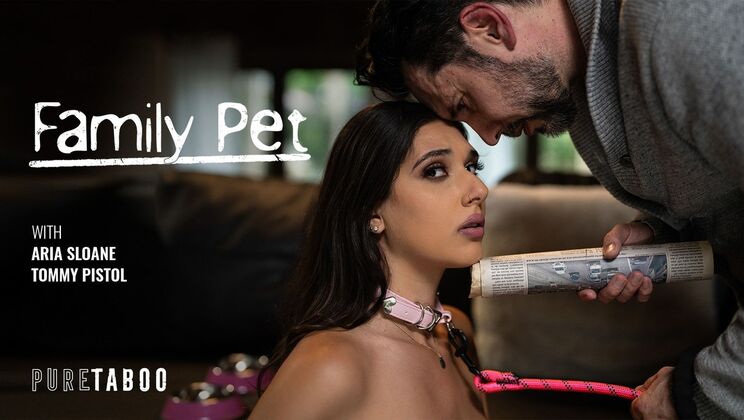 [PureTaboo] - Natural Tits Brunette Takes Rough Sex - Tommy Pistol - Aria Sloane