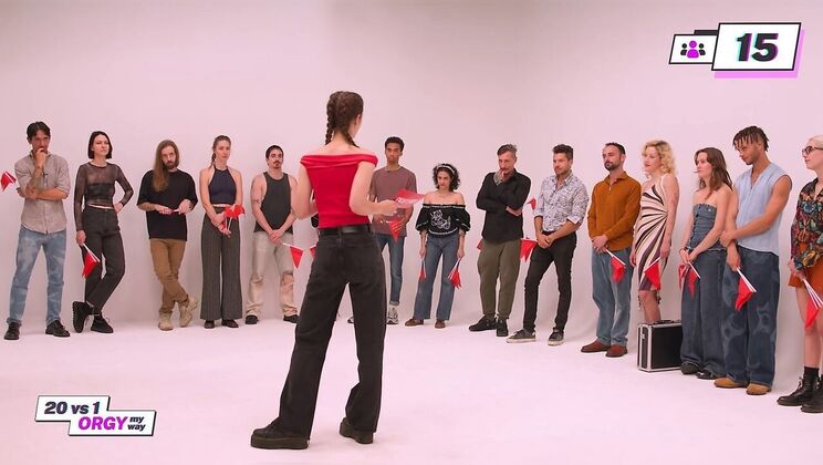 Amelia C & Tattooed Brunette Couple Orgy Scene