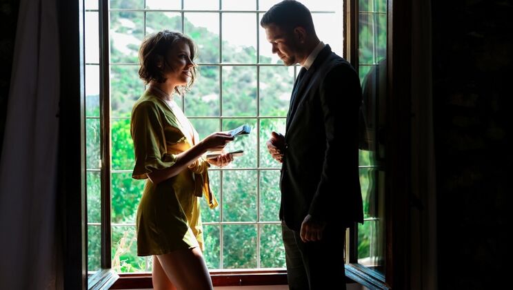 [DigitalPlayground] - Adriana Chechik Brown Hair Brunette Gets Facial with Cumshot - Adriana Chechik - Juan Lucho - Emily Willis