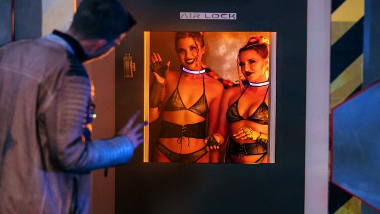 [DigitalPlayground] - Shaved Innies and Natural Tits in European Sci-Fi Threesome - Danny D - Emily Woods - Ruby Sims