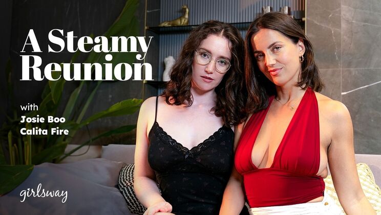 Brunette Lesbians Calita Fire Josie Boo Suck & Fuck