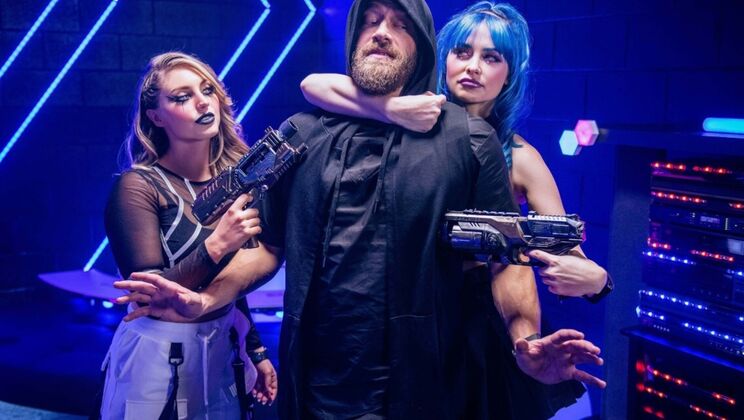 Big Tits Lesbian Scene: Ass Fingering and Pussy Licking in Boots