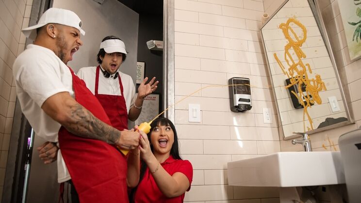 [RKPrime] - Big Cock Mike Pounds Bubble Butt Latina Aleksa in POV Restaurant Sex - Mike Ox - Aleksa Mink