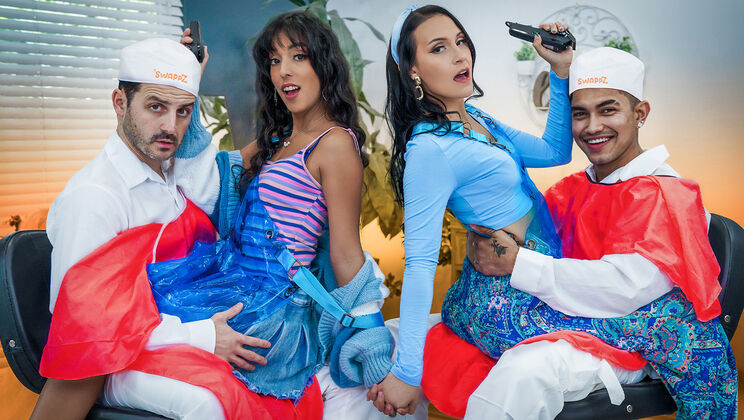 [SwappzSingles] - Young Latina Gets Fucked By Mom's Boyfriend - Claire Black - Jade Greene - Tony Marzo - Arin Jones