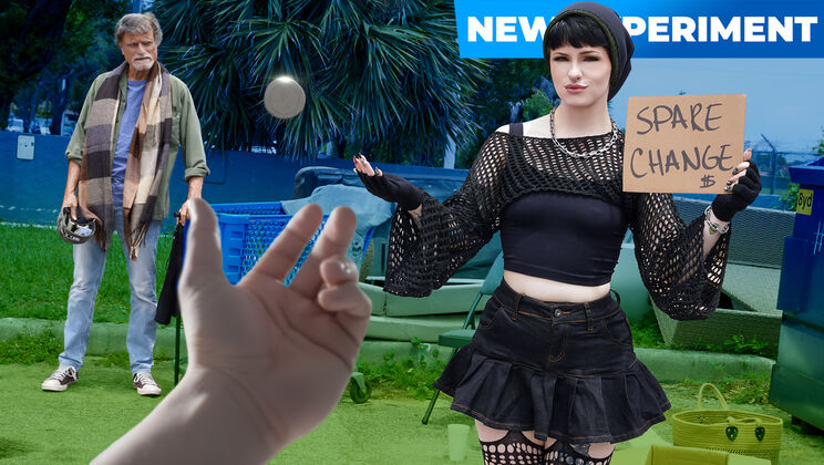 [ReptyleLabs] - Raee Ripley's Street Style: Braless, Fishnet, Orgasm - Ethan Seeks - Raee Ripley