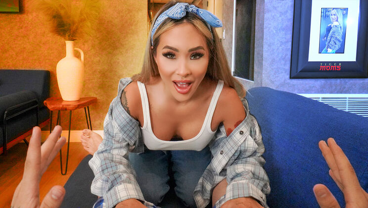 Asian Girl Fucks an Older Man's Problems Away