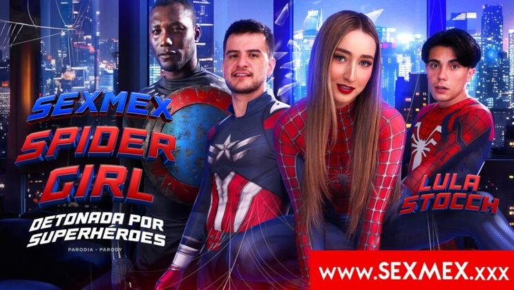 Lula Spider Girl Takes Two Superheroes at Once