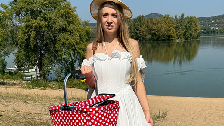 Czech Amateur Adriana Sweet Blonde Fucked in Public
