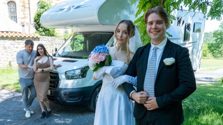 Bride Polly Young Gets Fucked by Strange Man in Front of Her Fiancé