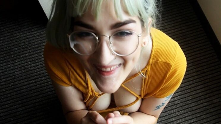 Daddy's Little Slut: Hairy Blonde Masturbates In Bedroom POV