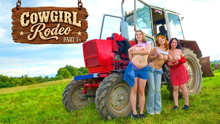 Big Tits Teens Molly Kit, Eva Foreva, Sugar Ann in Cowgirl Rodeo 1/4