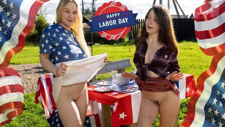 Labor Day 2026 Teen 18+ Lesbian Outdoor Pussy Licking