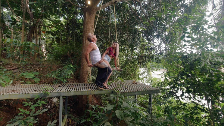 River Side Outdoor Anal Swing Ride